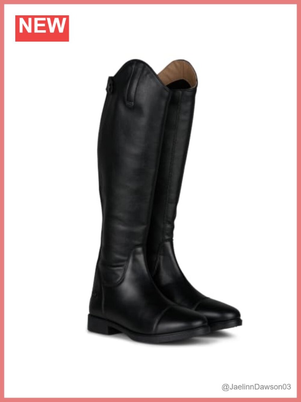 Equestrian Tall Riding Boots Dressage Knee High Faux Leather Zip